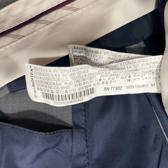 Zara Man Men’s Grey Suit Blazer & Pants 36” Jacket 36” Shoulder, pant inseam - Picture 10 of 16